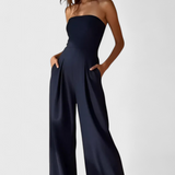 Vestido Monocromático Elegante sin Mangas