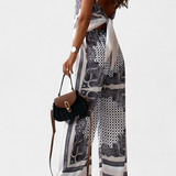 Conjunto de Moda Leonie Paisley con Elegantes Tiras