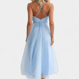 Vestido midi de tul Eileen elegante y sofisticado
