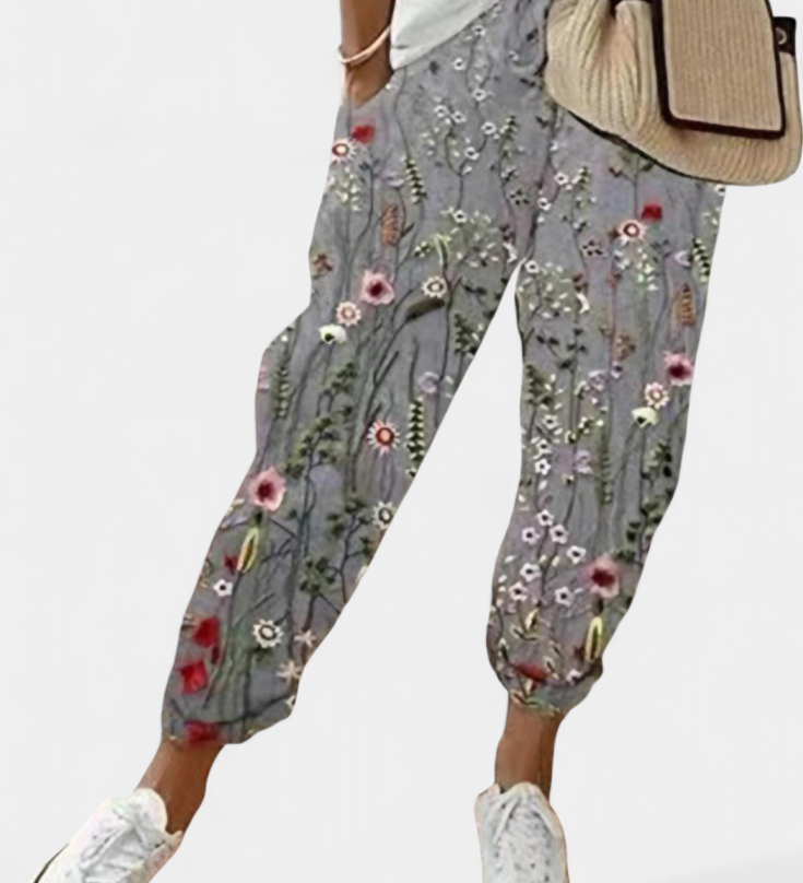 Mely Pantalones de Lino de Corte Relajado y Diseño Atemporal para un Estilo Clásico y Cómodo