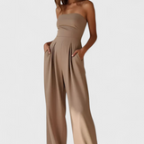 Vestido Monocromático Elegante sin Mangas