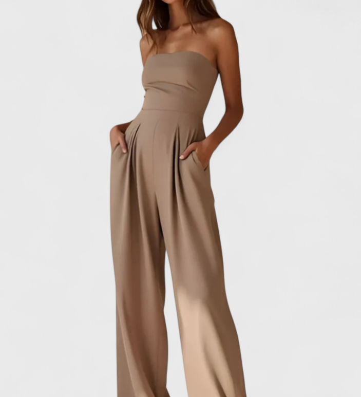 Vestido Monocromático Elegante sin Mangas