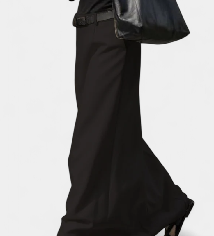 Falda H-Line Lisa de Estilo Urbano Moderno para un Look Contemporáneo