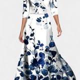 Lauren Vestido Maxi Envolvente Floral Elegante y Confortable