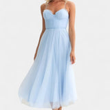 Vestido midi de tul Eileen elegante y sofisticado