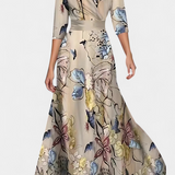 Lauren Vestido Maxi Envolvente Floral Elegante y Confortable