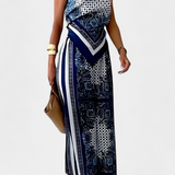 Conjunto de Moda Leonie Paisley con Elegantes Tiras