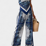 Conjunto de Moda Leonie Paisley con Elegantes Tiras