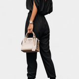 Elegante Blusa Solene Mono Casual con Hombros Descubiertos y Escote en V