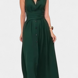Meryl Vestido Camisero con Botones y Cinturón Ajustable para un Estilo Elegante y Comodidad