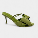 Elegantes Tacones Puntiagudos de Cuero Sintético para un Estilo Sofisticado