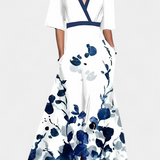 Vestido Daphne Envoltura Floral con Estilo Atemporal y Elegancia