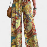 Vitoria Pantalones Veraniegos de Pierna Ancha para un Estilo Cómodo y Elegante