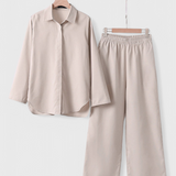 Conjunto de Dos Piezas en Lino y Algodón Skye con Estilo Relajado y Confortable