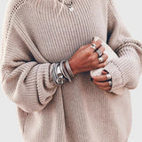 Lana Jersey Suelto de Alta Calidad para Comodidad y Estilo Elegante