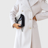 Abrigo Clásico de Lana Yara con Silueta Estructurada Para un Look Elegante y Sofisticado