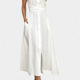 Meryl Vestido Camisero con Botones y Cinturón Ajustable para un Estilo Elegante y Comodidad