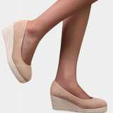 Laupa Zapatos de Plataforma con Suela Trenzada en Estilo Espadrille para un Look Chic y Cómodo