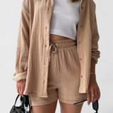 Xenia Conjunto de Collar Relajado - Estilo Casual y Elegante para Tu Look Diario