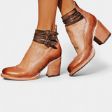 Penka Tacones con Bloque Moderno en Eco-Cuero y Diseño Atemporal