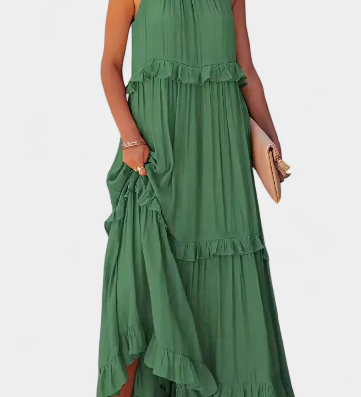 Vestido Monica de Estilo Clásico y Confort para una Frescura Natural