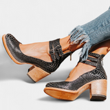 Penka Tacones con Bloque Moderno en Eco-Cuero y Diseño Atemporal