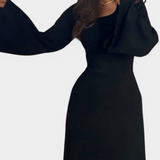 Vestido de Punto Livia con Cintura Ajustable para un Estilo Confortable y Elegante