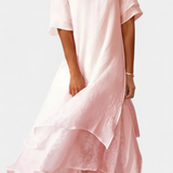 Vestido de Algodón en Capas Eloise - Elegancia y Estilo Sofisticado