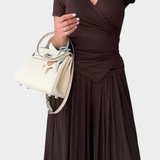 Conjunto de Dos Piezas Ruslana con Escote en V Cruzado para Máximo Comodidad