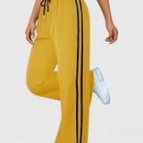 Alanys Pantalón Deportivo de Pierna Ancha con Detalle Lateral para Comodidad y Estilo