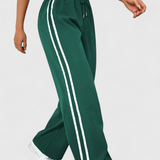 Alanys Pantalón Deportivo de Pierna Ancha con Detalle Lateral para Comodidad y Estilo