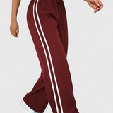 Alanys Pantalón Deportivo de Pierna Ancha con Detalle Lateral para Comodidad y Estilo