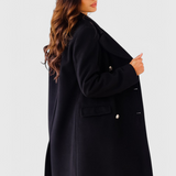 Abrigo Clásico de Lana Yara con Silueta Estructurada Para un Look Elegante y Sofisticado
