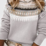 Gemma Jersey de Cuello Redondo con Diseño Texturizado para un Estilo Moderno y Confort