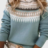 Gemma Jersey de Cuello Redondo con Diseño Texturizado para un Estilo Moderno y Confort