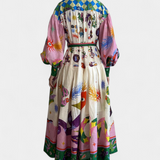 Natasha Vestido Midi Elegante Fit-and-Flare - Look Sofisticado y Encantador