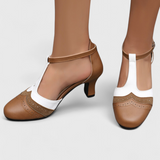 Nicole Zapatos deTacón Ortopédico con Encanto Vintage