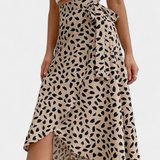 Camila Falda Envolvente Boho con Diseño Asimétrico y Estampados Únicos