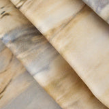 Inna Pantalones Rectos de Cintura Alta con Elegante Estampado de Mármol