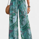 Vitoria Pantalones Veraniegos de Pierna Ancha para un Estilo Cómodo y Elegante