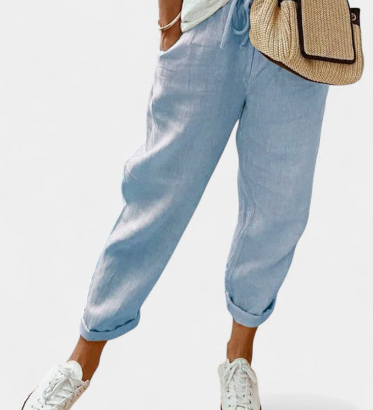 Alba Pantalones Rectos Transpirables - Comodidad y Estilo para Cada Día