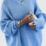 Lana Jersey Suelto de Alta Calidad para Comodidad y Estilo Elegante