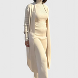 Elegante Conjunto de Punto Mahalia de 3 Piezas para un Look Completo