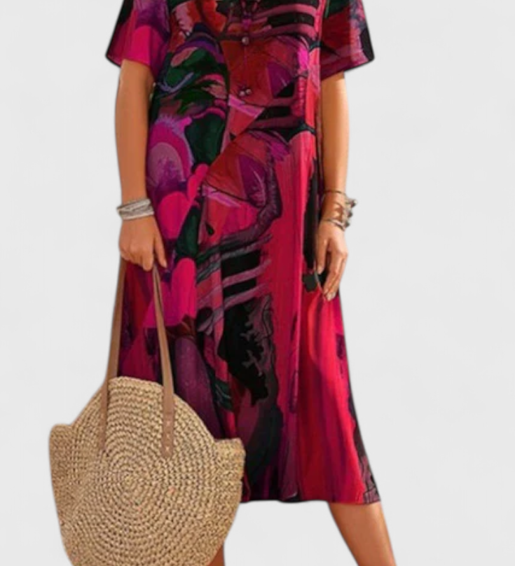 Vestido Lidia de Tela Transpirable con Diseño Moderno para un Estilo Fresco y Elegante