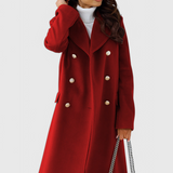 Abrigo Clásico de Lana Yara con Silueta Estructurada Para un Look Elegante y Sofisticado