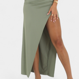 Viveka Vestido Elegante con Lazo en la Espalda y Comodidad Elástica para Corset Perfecto