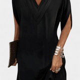 Vestido Shift Lesley Elegante con Escote en V para un look sofisticado