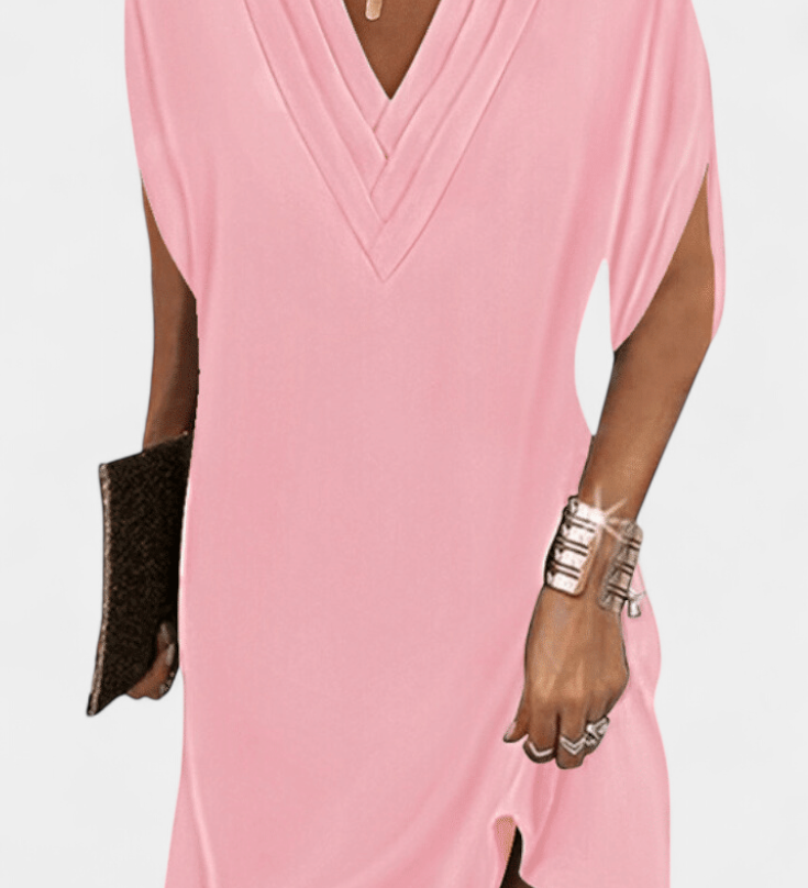 Vestido Shift Lesley Elegante con Escote en V para un look sofisticado