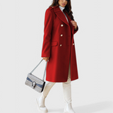 Abrigo Clásico de Lana Yara con Silueta Estructurada Para un Look Elegante y Sofisticado