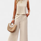 Conjunto Boho Lavinia de Top y Shorts en Lino y Algodón para un Estilo Relax y Sofisticado